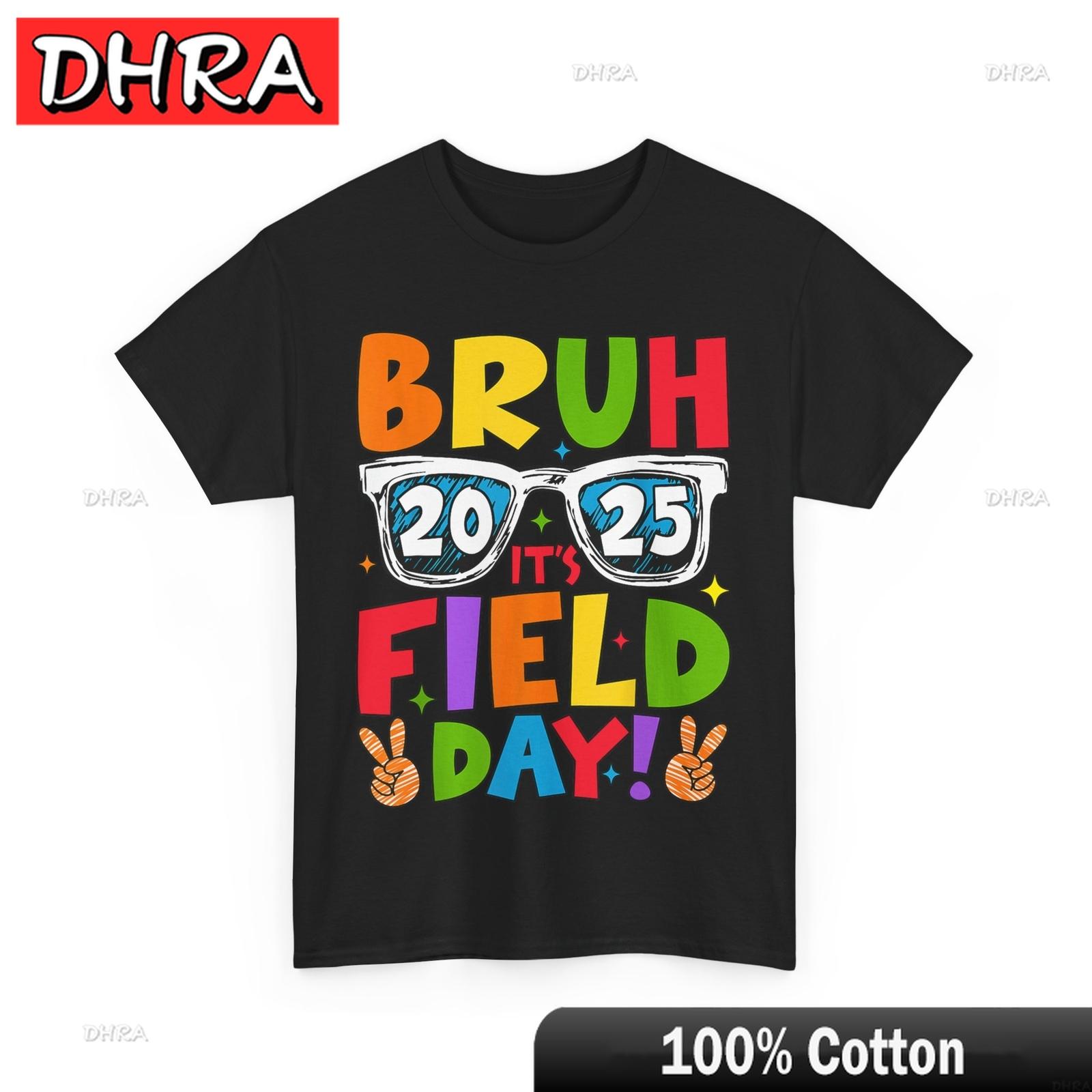 Bruh Its Field Day Shirt School Field Day Games Lovers Teachers Kids Shirt Retro Tshirts Trendy Aesthetic Simple Tops Couples 4XL