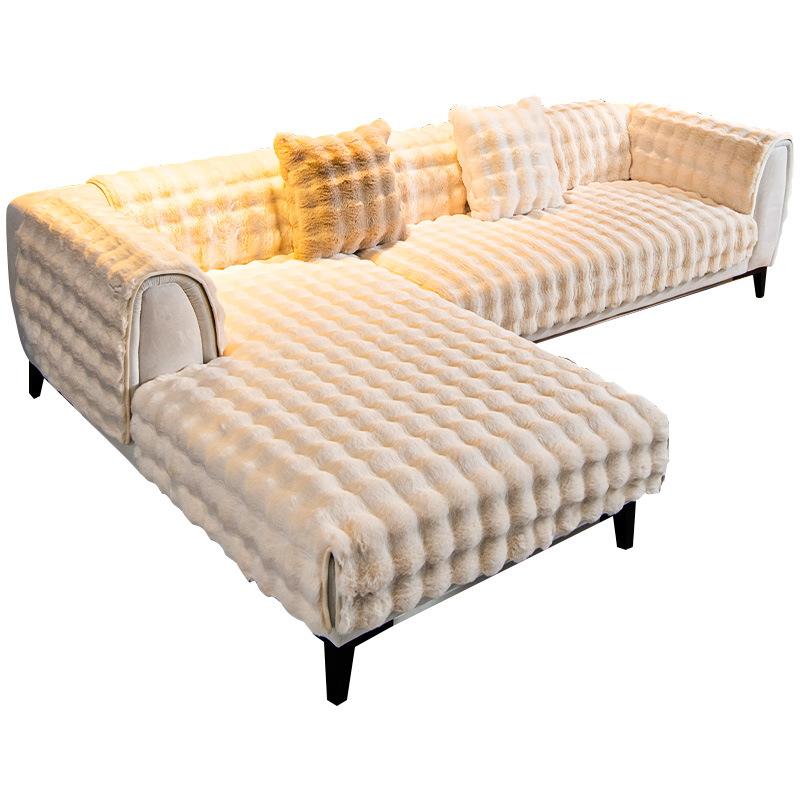 Λούτρινο μαξιλάρι καναπέ Χειμερινό παχύ μαξιλάρι fleece Αντιολισθητικό κάλυμμα καναπέ τριών θέσεων Πετσέτα Imperial Concubine Cover