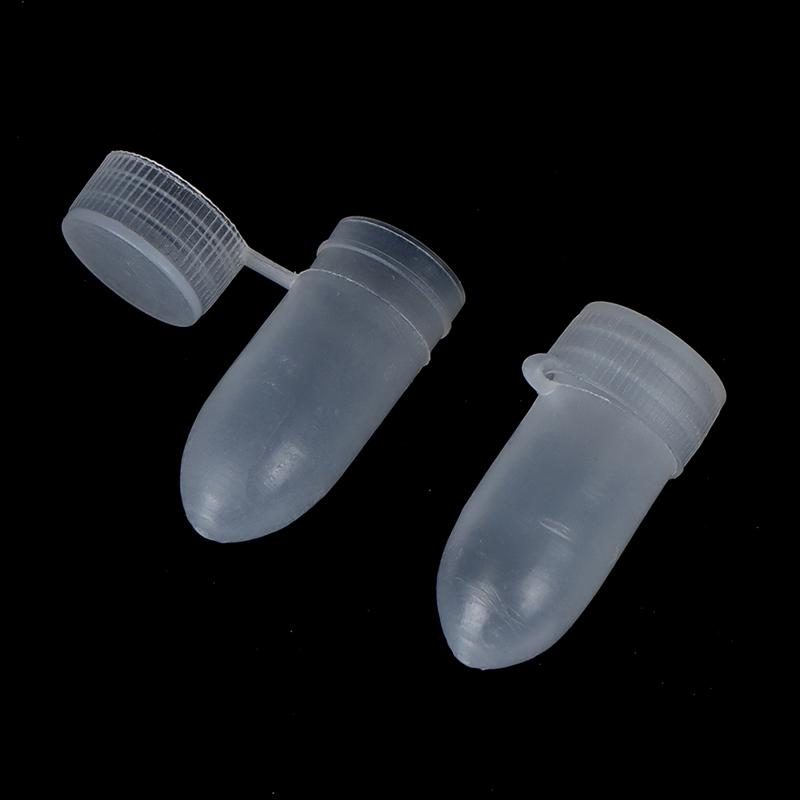 100Pcs Portable Flip Lid Transparent Capsule Storage Containers Pill Box