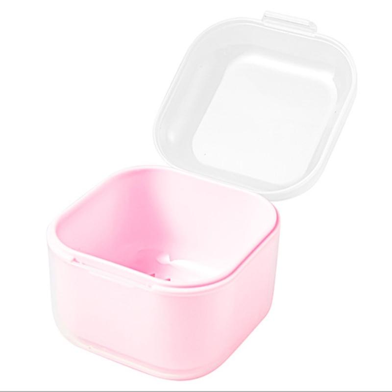 Plastic Sterilizer Box for Nail Art Tools Manicure Pedicure Storage Container with Double Layer Nail Drill Bits Cleaner