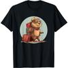 AETYOAJKLUoi Sunglasses Travel Beaver Costume with Suitcase T-Shirt
