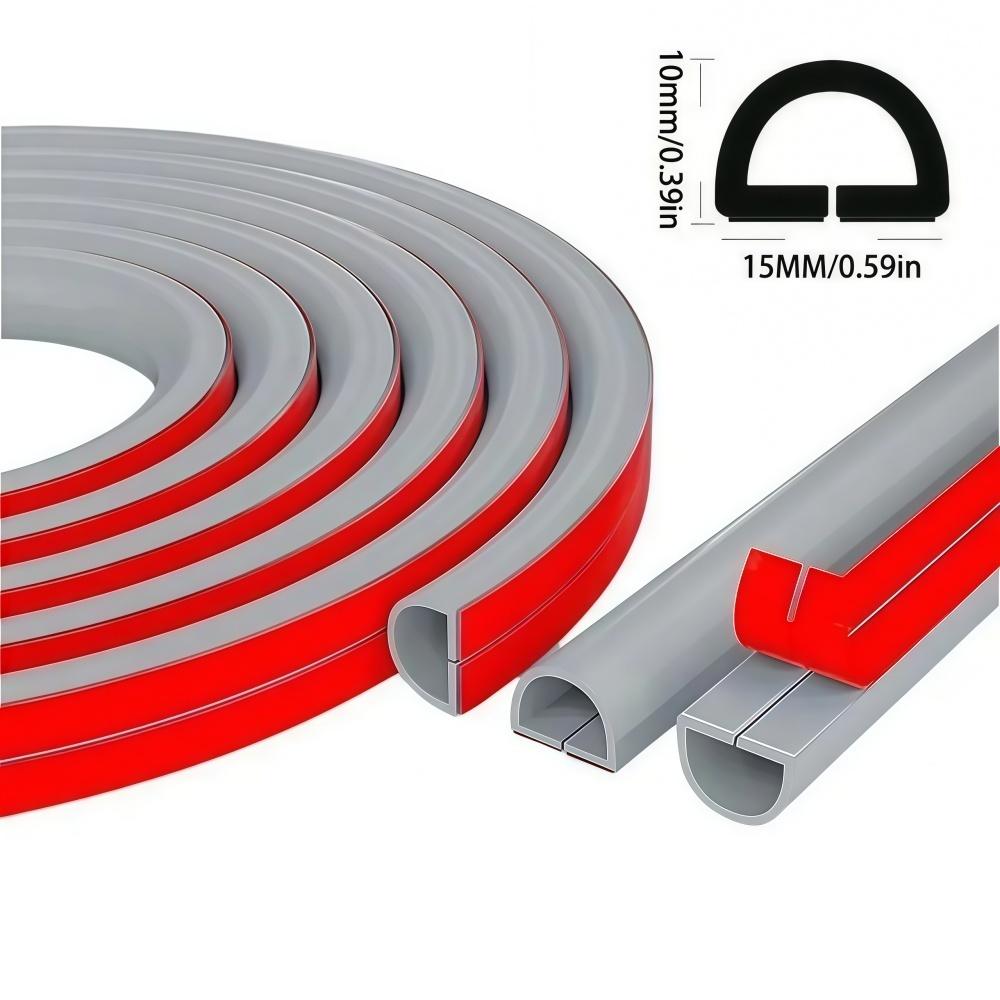 

1PC 1mX15mm Cable Protector Self-Adhesive PVC Wire Protection Strip Insulation Cord Protection Cover Wear Resistant Preven 1m