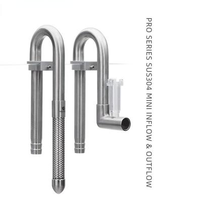 Mini Stainless Steel Inlet And Outlet Pipe Microporous Anti Suction Filtration Water Inlet Pipe Aquarium Fish Tank Supplies
