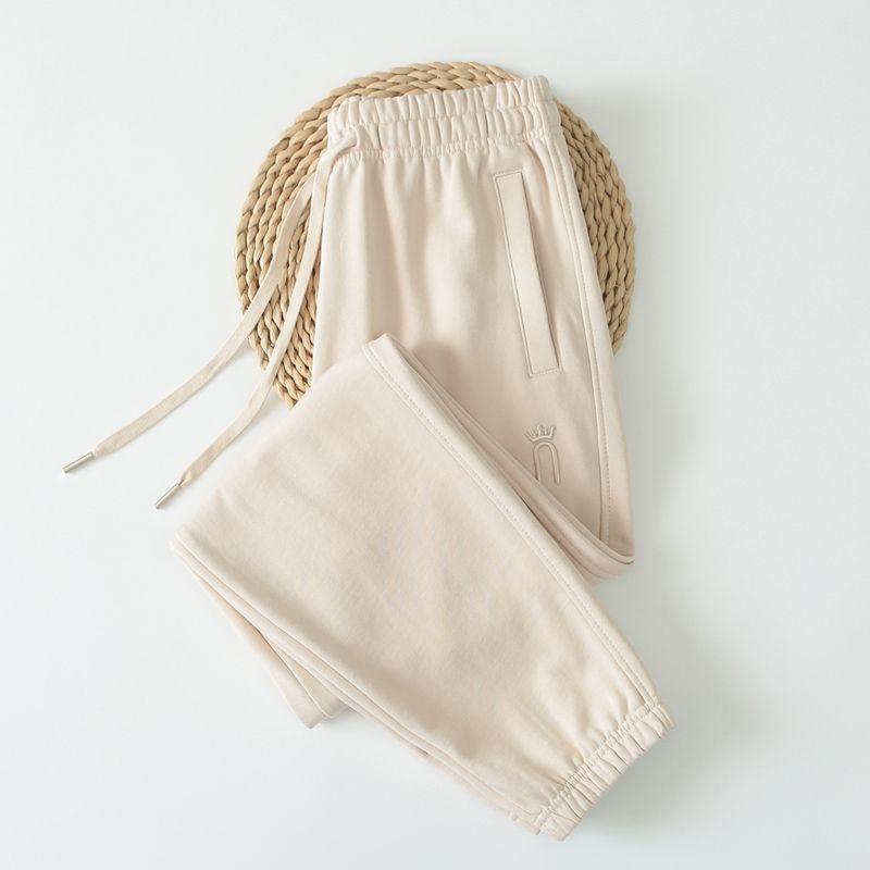 

Элегантные Стильные Брюки Джоггеры Белые Повседневные Хлопковые Спортивные Штаны Apricot S-code pants