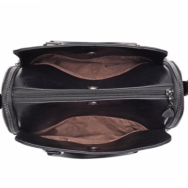 Women's Bag 2025 New Fashion Handbag Middle-aged Women's Bag Large-capacity Soft Leather Mother Shoulder Messenger Bag