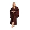Elegant Women's Satin Chiffon Long Sleeve Nightgown Homewear
