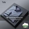 Yalu Men's Silk-Blend Non-Iron Business Casual Long Sleeve Shirt