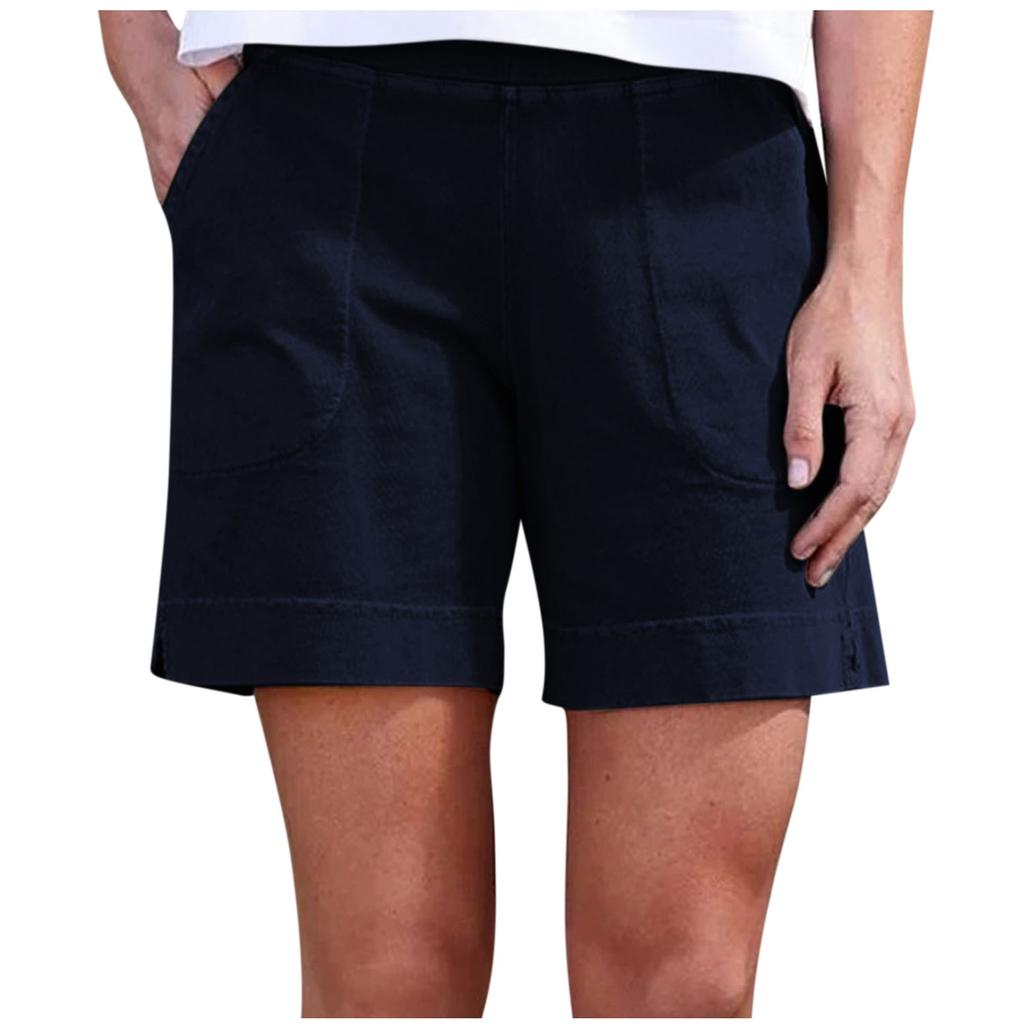 Women's Stretch Shorts Regular Fit Hiking Shorts With Pockets Summer Casual Shorts