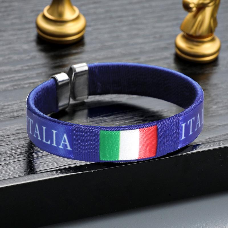 Handwoven USA-Canada-Mexico 2026 World Cup Team Bracelet - Football Fan Souvenir