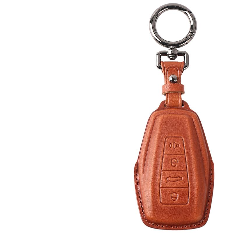 New Arrival Car Leather Universal Key Bag for GEELY Car Key case Cover Leather коричневый