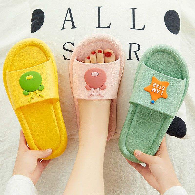 Slippers Summer Indoor Couple Slippers Cute Non-slip Bathroom Bath Sandals