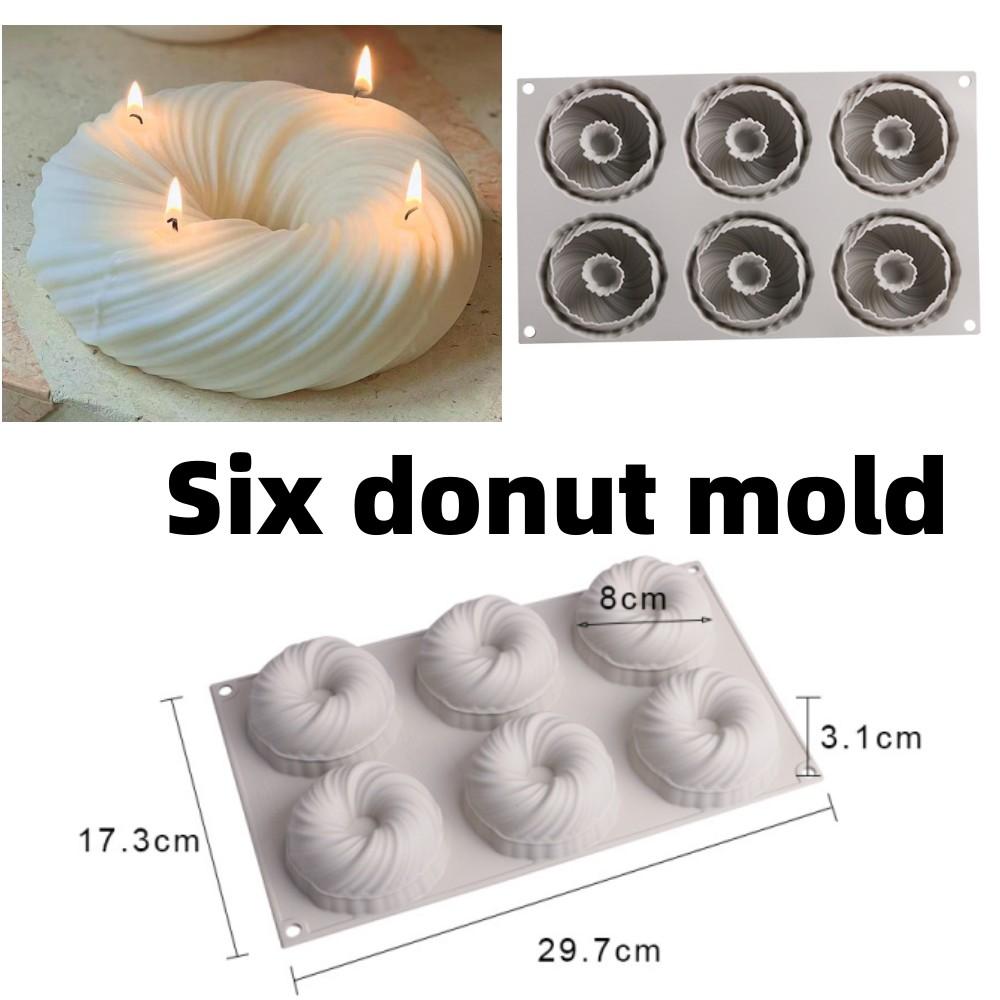 DIY Velká mýdlová svíčka ve tvaru mraku Silikonová forma Mrak Donut Mousse dort Silikonová forma Čokoláda Sušenka Pečicí formy
