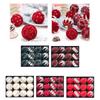 Elegant Christmas Tree Spher Decoration Luxurious Flocking Christmas Tree Baubles 8cm Warm Holiday Decoration Essential