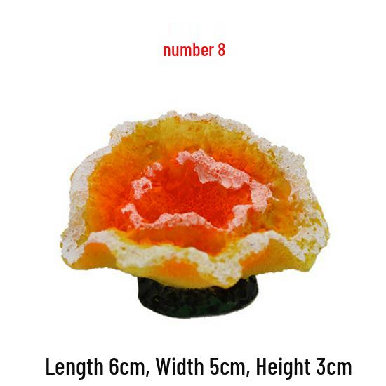 Coral Reef Marine Fish Tank Decoration Set: Starfish and Coral Resin Ornaments