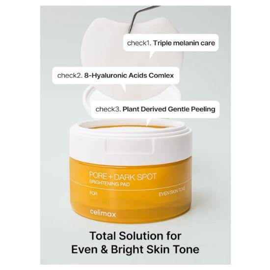 CELIMAX Płatki rozjaśniające pory i przebarwienia(40 padów)