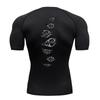 Berserker Courage Men's Compression Fitness T-Shirt - Quick-Dry, Tight Fit for Running & Gym