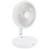 Folding Portable Desk Fan Rechargeable Long Battery Life Quiet Oscillating Table Fan with Remote Round LED Light Timer