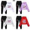 Kpop Demon Hunters Girls Cotton Casual Set With Long Sleeve Hoodie And Pants For Ages 110-170cm