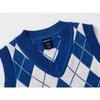Boy S V Neck Plaid Knit Vest Kids Korean Style Sweater