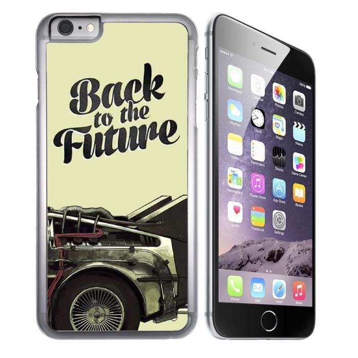 Coque iPhone 8 Plus Back to the Futur Delorean