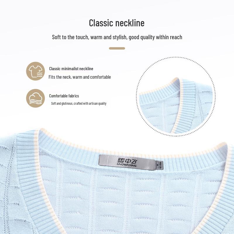 SNOWFLYING Women's V-Neck Color-Block Lyocell Silk Blend Knit Tee
