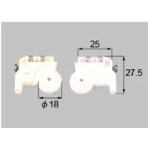 LIXIL Maintenance Parts Window Sash Parts Screen Door Roller (Mad Terrace Transom) White FNMS014 *Product color and shape may be subject to change*