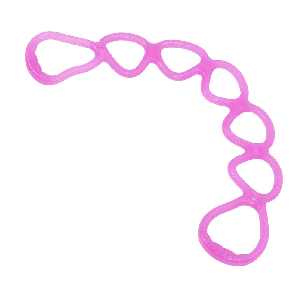Fitness Elastic Pull Rope Home Gym Multifunctional Yoga Shaping Workout 7 Hole Resistance Band (Purple)