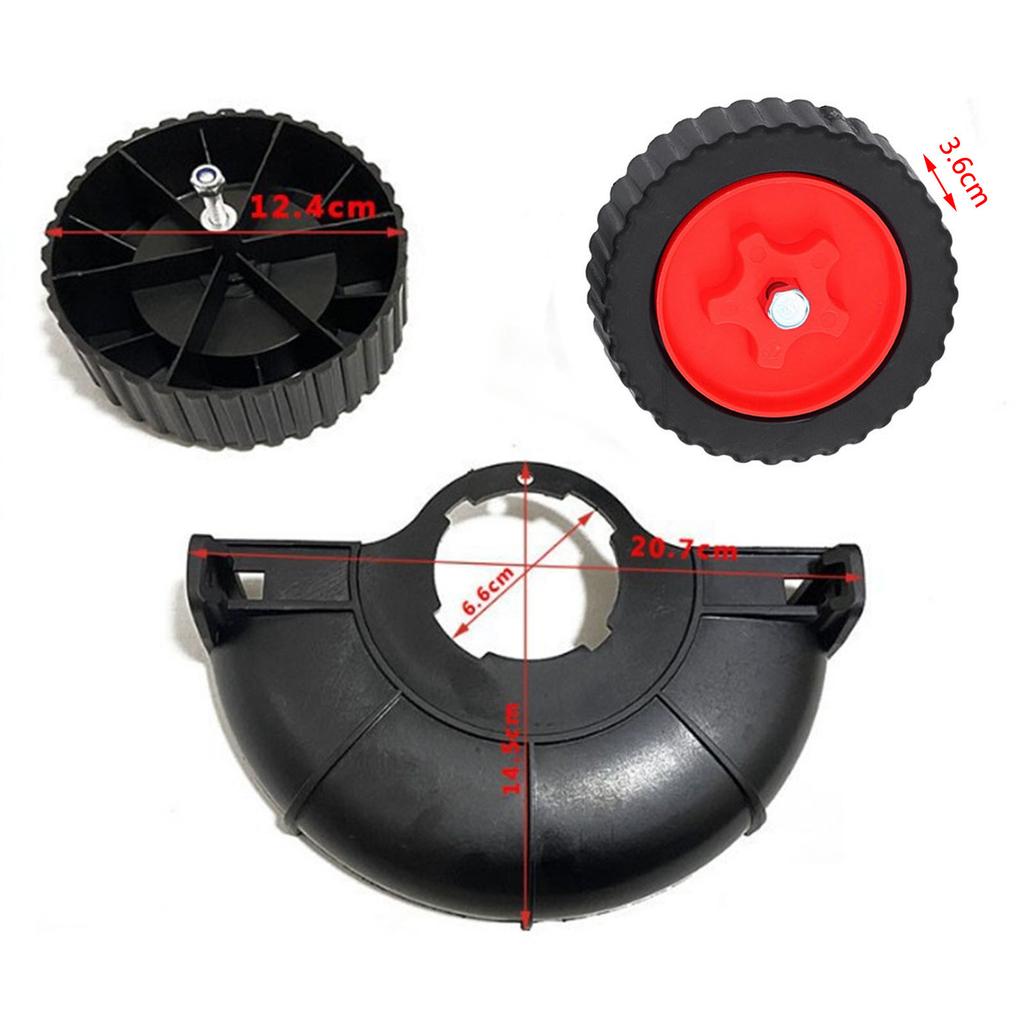 D2 String Trimmer Support Wheel Height Adjustable Grass Trimmer Auxiliary Wheel Replacement Lawn Mower Support Auxiliary Wheel