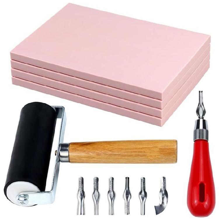 Rubber Stamp Making Kit Rubber Carving Block for Stamp Rubber Carving Block