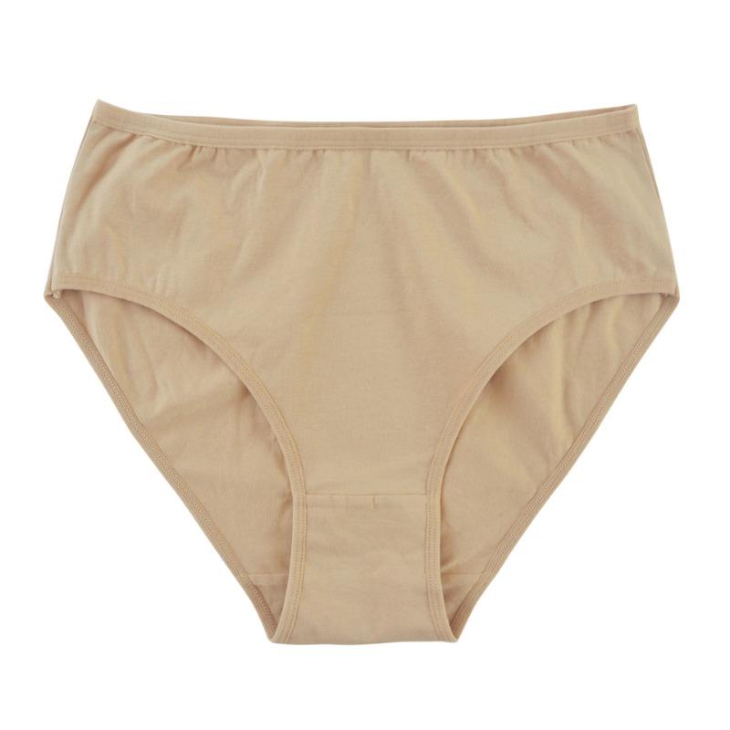 Women S High Waist Pure Cotton Solid Color Plus Size Underwear For Ladies