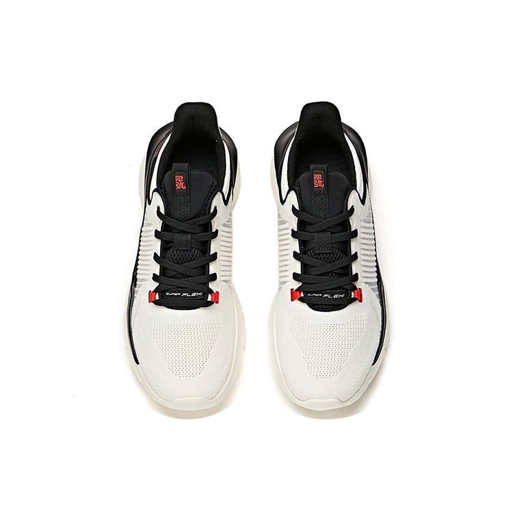 New Anta Variety Training Collection Wear Resistant Low Top Training Shoes Men's White Black 112127703-4