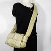 BOTTEGAVENETA Padded Tech Cassette Shoulder Bag Maxi Intrecciato Khaki Nylon Unisex Used