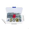 110 Pieces Air Conditioning Valve Core Accessories Kit Refrigeration System Sturdy Replacement Part