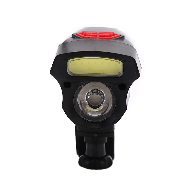 LED Bicycle Headlight AAA Battery Powered Bike Front Lamp with 6 Modes Cycling Flashlight