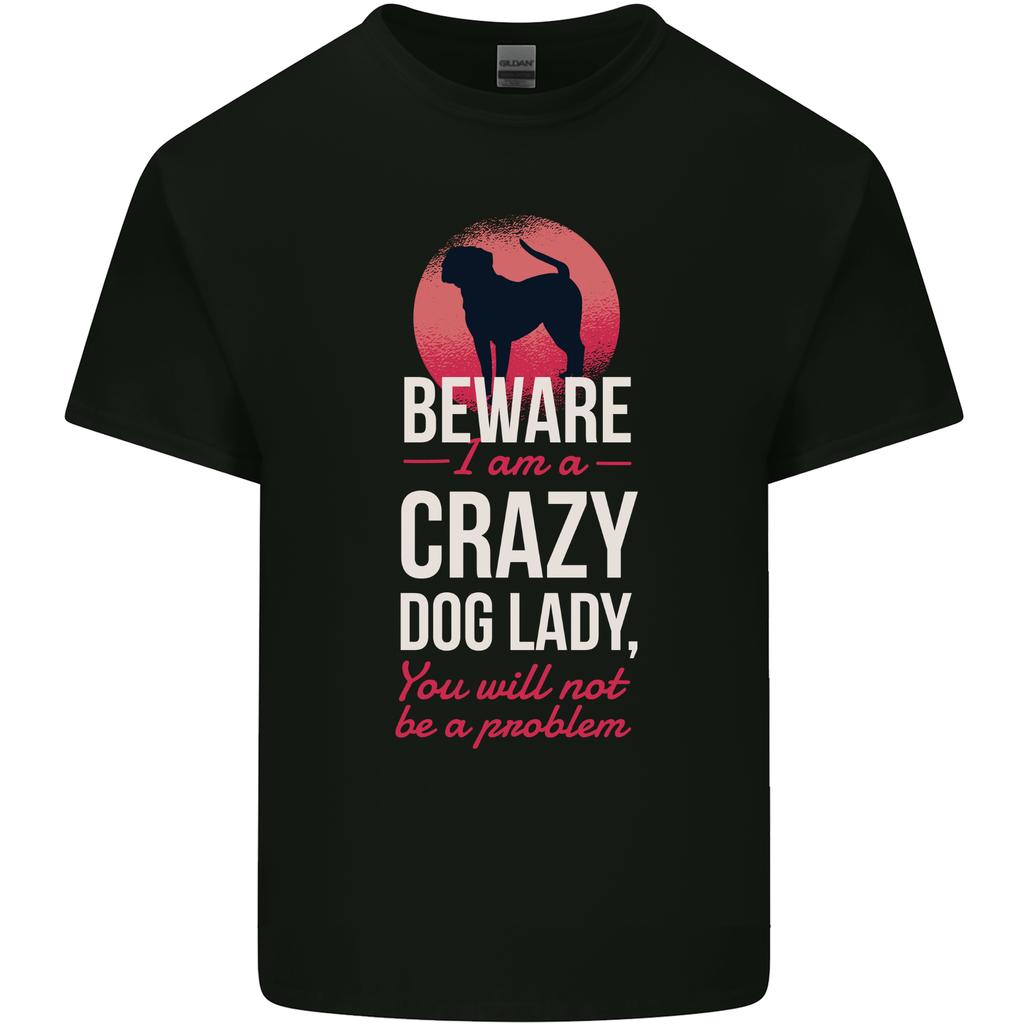 Crazy Dog Lady Funny Unisexs Light Cotton TShirt