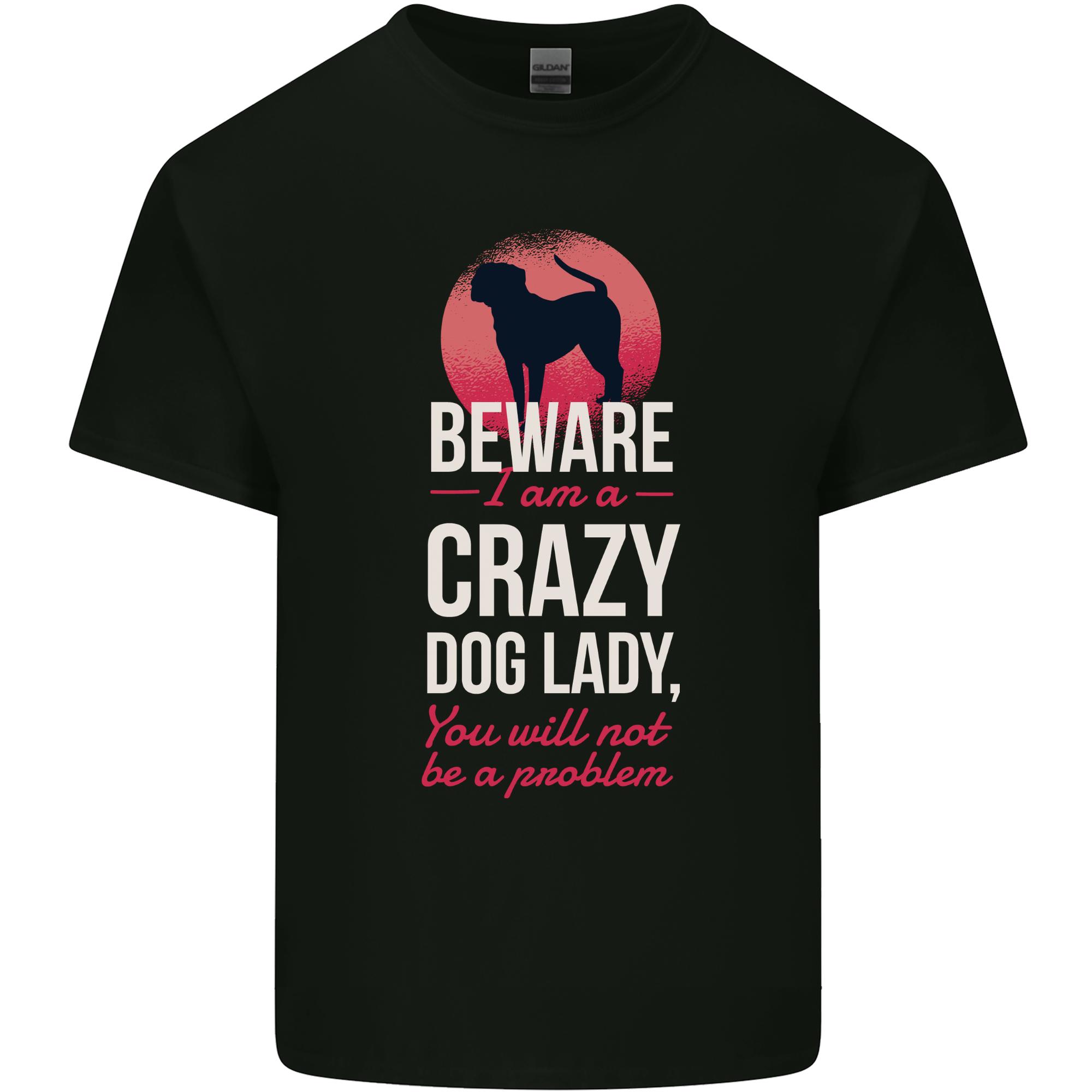 Crazy Dog Lady Funny Unisexs Light Cotton TShirt S