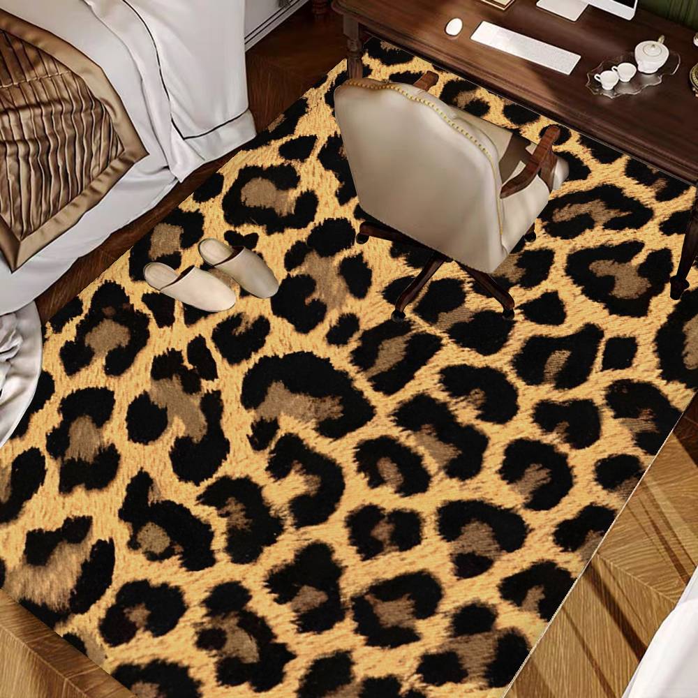 Leopard Print Entrance Door Mat Nordic Style Home Doormat Bathroom-Toilet Mats Bedroom Hotel Decor Mat