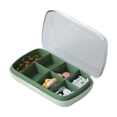 Cestovní krabička na pilulky Organizér na uložení léků Nádoba Zásobník na lékové tablety Nezávislá mřížka na léky Protable Storage Box