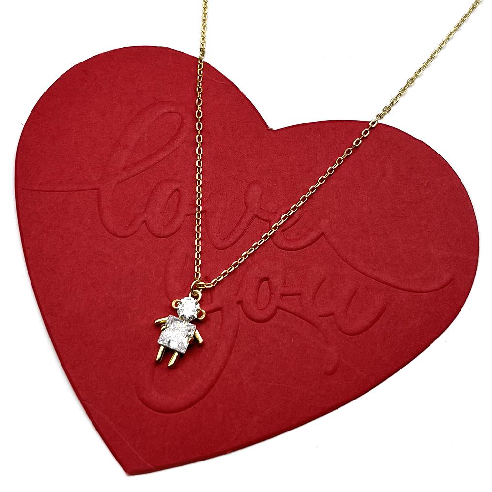 Cute Crystal Bear Chain For Women Men 925 Sterling Silver Fashion Couple Necklace Valentine S Day Anniversary Jewelry Gifts