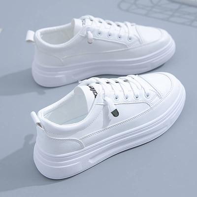 Casual Shoes Women  Spring New Board Shoes Comfortable Leather Small White Shoes Korean Style Fashion Trend Thick Bottom Women's Shoes