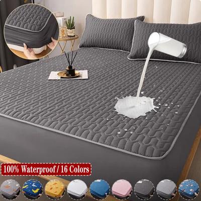 Vodotesný Hrubý Chránič Matraca Nastaviteľné Napínacie Plachty Posteľné Pokrývky Antibakteriálna Podložka na Posteľ 120x200 160x200 180x200