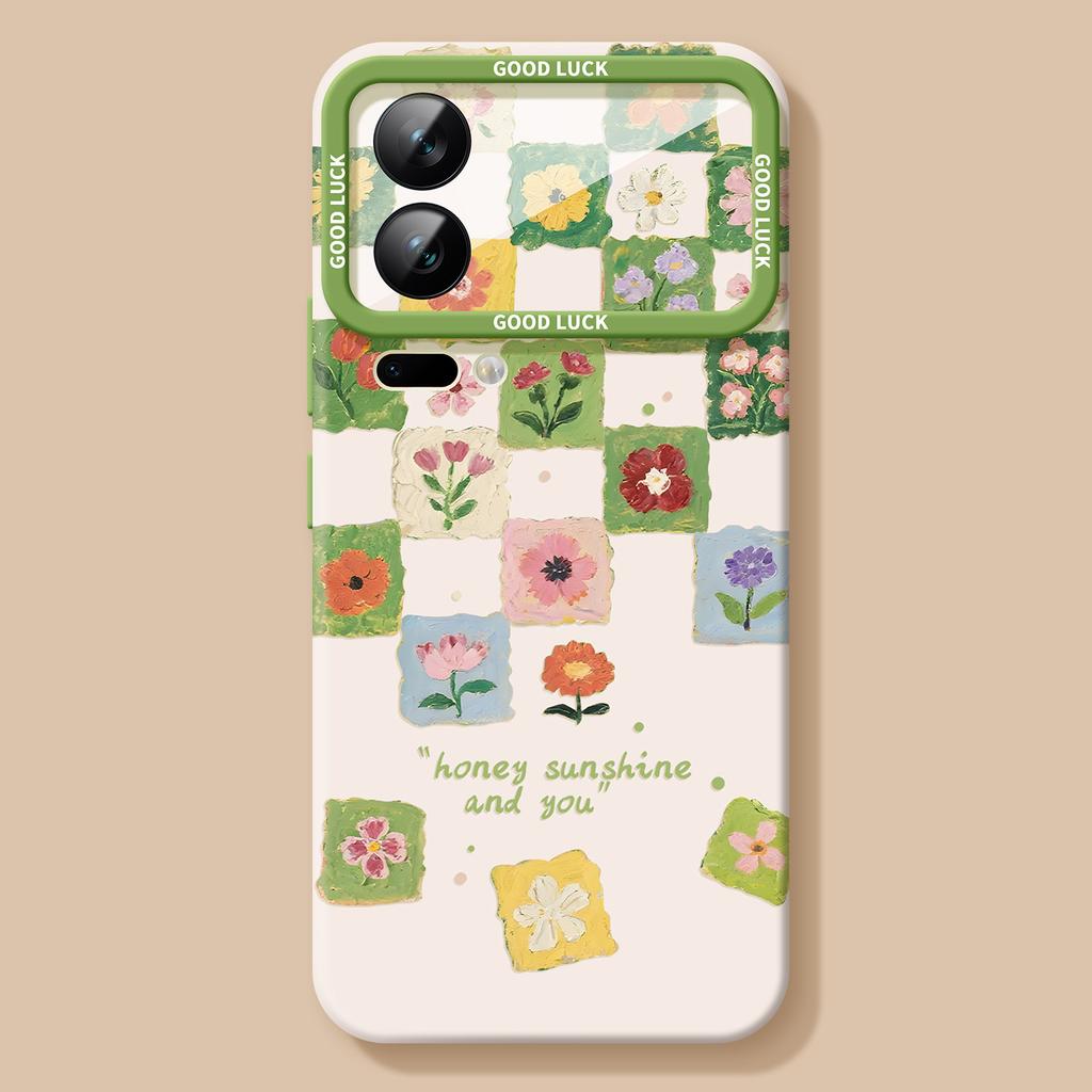 Summer Flower Mobile Phone Case Is Suitable for Xiaomi 17promax Girls 15ulra Hanging Chain 14pro High Value 13 Sets