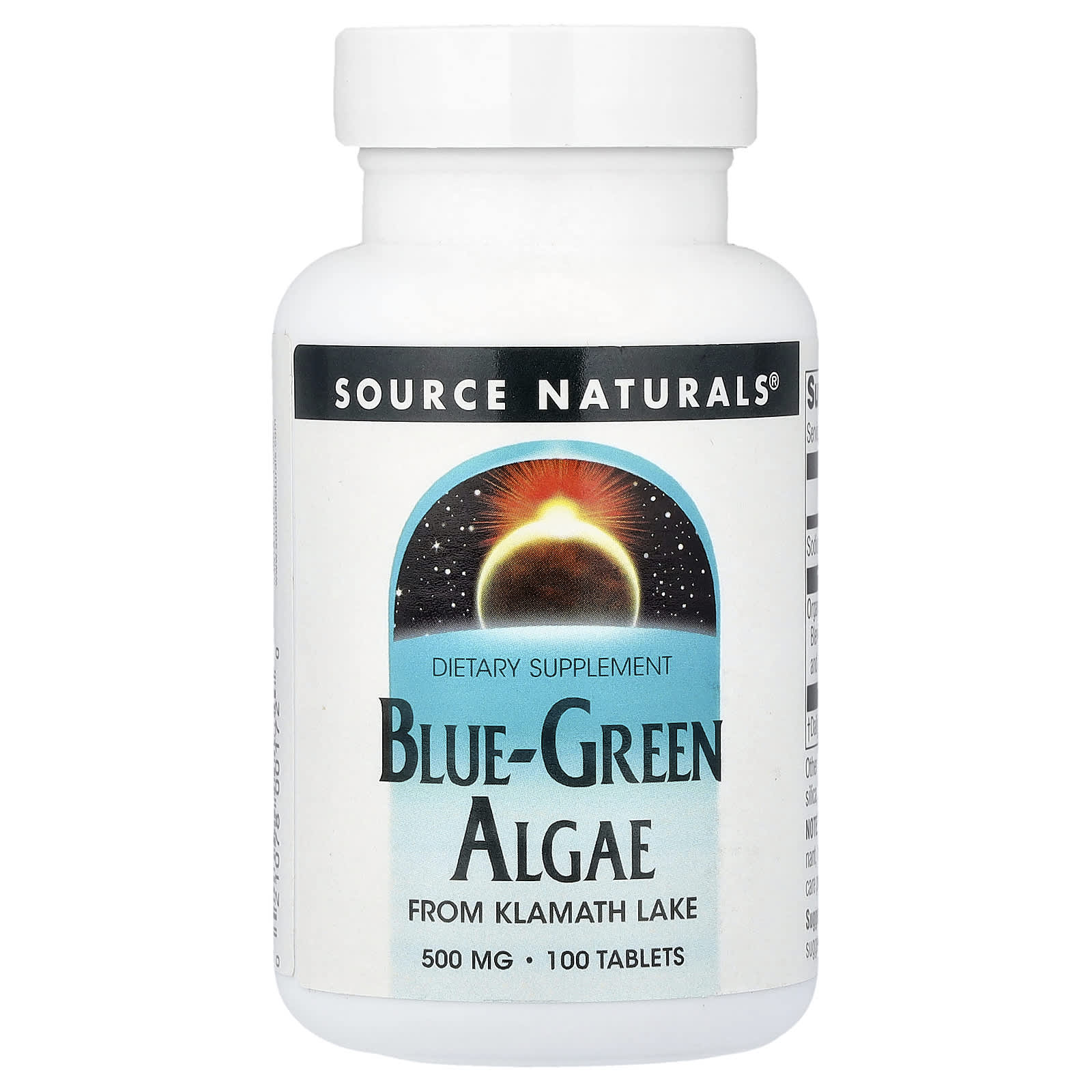 

Source Naturals, Blue-Green Algae, 500 mg, 100 Tablets