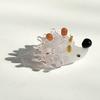 Handgeblasene Igel-Figur Mini-Glas-Tier-Skulptur Sammlerstück Geschenk für Zuhause Schlafzimmer Tischdekoration