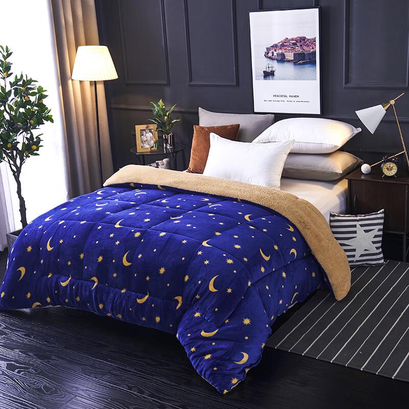 Flannel Sherpa Fleece Warm Winter Quilt