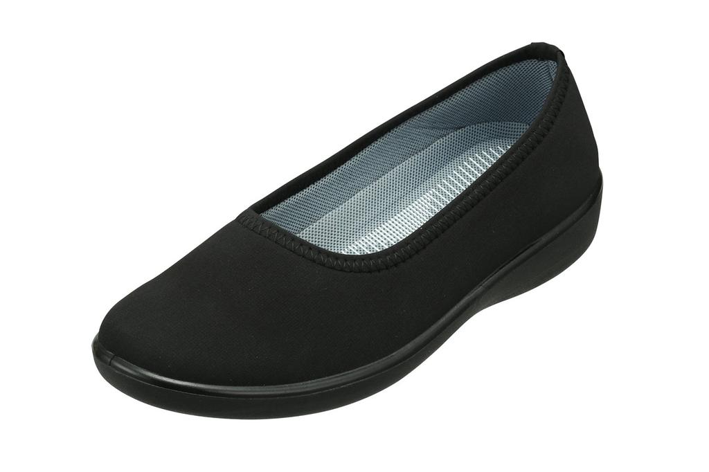 Pansy 2322 Waterproof Soft Knit Size Black Women's Shoes, 24.5cm, 3E,