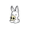 Funny And Cute Little White Rabbit  Brooch Exquisite Fashion Animal Badge Men And Women Backpack Sweater Accessories Jewel