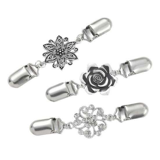 Pullover-Clip Leicht Rostbeständig Gürtel-Korsett Legierung Hemden Fixier-Clip Jacken Strickjacken Schals Zubehör