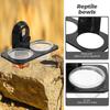 Reptile Food Water Bowl Suction Cup Wall Mount Feeder Dish Feeding Basin for Lizard Gecko Turtle Scorpion Centipede Acrylic