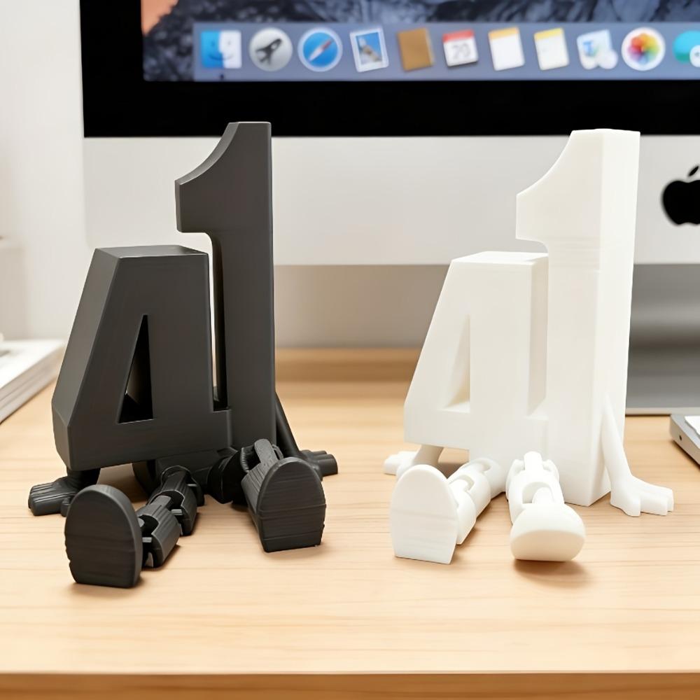 Movable 41 Digital Home Statue Ornament, Exclusive Design Birthday Gift for Friends, Desktop Ornament Enthusiast Gift